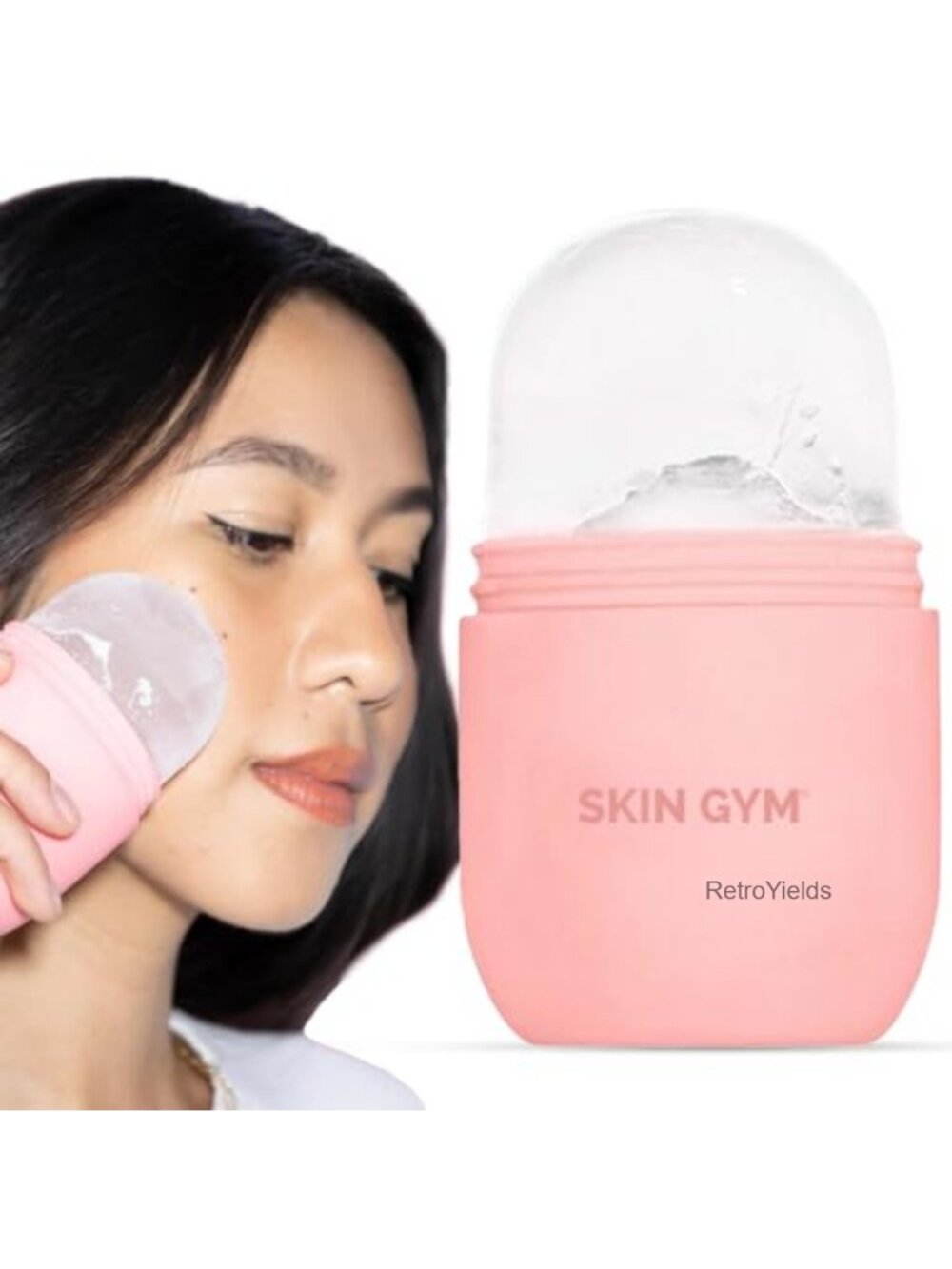 Cryo Ice Roller for Face & Neck Cooling Facial Massager Depuff Glow